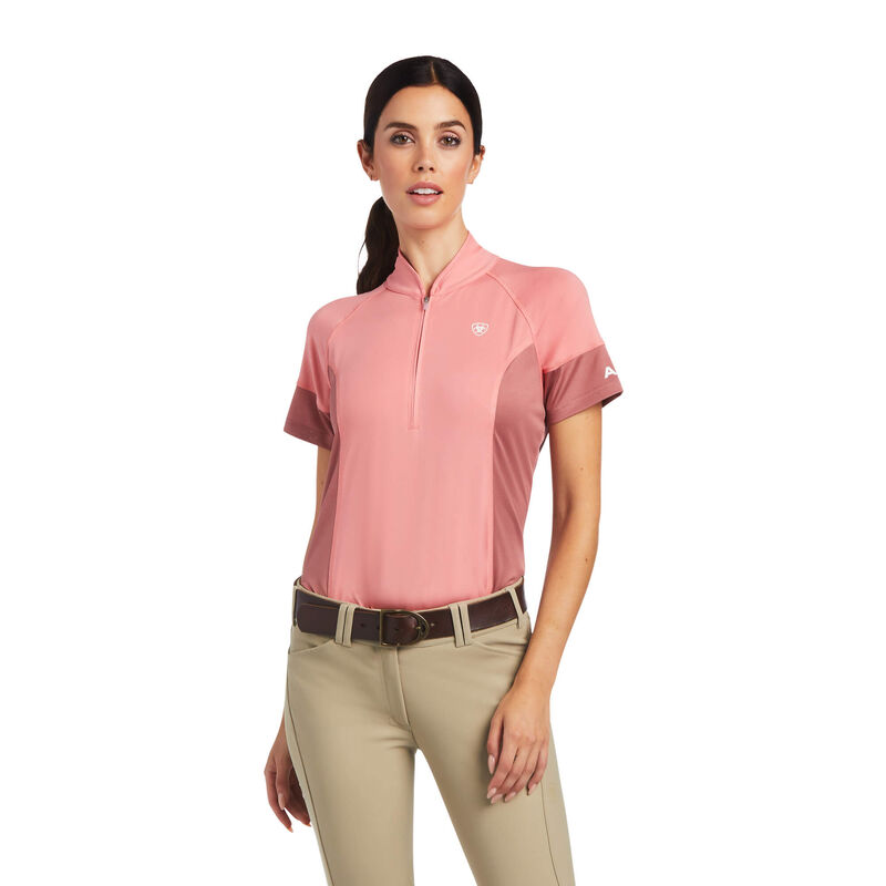 Ariat Hemden Damen - Cambria Jersey 1/4 Zip Rosa ( FIWRO-6041 )